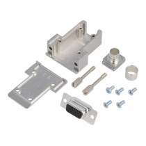 DCRP09-HDS-CF65-CS80-K; D-Sub HD; PIN: 15; plug; female; soldering; for cable; black; ENCITECH