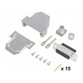 DCRP15-DBCS-CF65-CS80-K; D-Sub; PIN: 15; plug; female; crimped; for cable; black; ENCITECH DCRP15-DBCS-CF65-CS80-K; D-Sub; PIN: 15; plug; female; crimped; for cable; black; ENCITECH