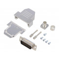 DCRP15-DBP-CF65-CS80-K; D-Sub; PIN: 15; plug; male; soldering; for cable; black; ENCITECH DCRP15-DBP-CF65-CS80-K; D-Sub; PIN: 15; plug; male; soldering; for cable; black; ENCITECH