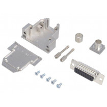 DCRP15-DMS-CF65-CS80-K; D-Sub; PIN: 15; plug; female; soldering; for cable; black; ENCITECH