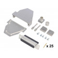 DCRP25-DBCS-CF65-CS80-K; D-Sub; PIN: 25; plug; female; crimped; for cable; black; ENCITECH DCRP25-DBCS-CF65-CS80-K; D-Sub; PIN: 25; plug; female; crimped; for cable; black; ENCITECH