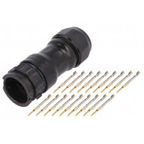 DD-18BMMA-QL8MP0; Connector: circular; male; plug; crimped; PIN: 18; 22AWG÷20AWG; IP68; AMPHENOL DD-18BMMA-QL8MP0; Connector: circular; male; plug; crimped; PIN: 18; 22AWG÷20AWG; IP68; AMPHENOL