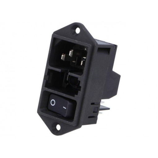 DD11.0121.1111; Connector: AC supply; socket; male; 10A; 250VAC; IEC 60320; SCHURTER