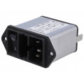 DD12.9321.111; Connector: AC supply; socket; male; 10A; 250VAC; IEC 60320; 0.3mH; SCHURTER