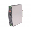 DDR-120B-48; Power supply: DC/DC; 120W; 48VDC; 2.5A; 16.8÷33.6VDC; Mounting: DIN; MEAN WELL