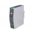DDR-120D-48; Power supply: DC/DC; 120W; 48VDC; 2.5A; 67.2÷154VDC; Mounting: DIN; MEAN WELL