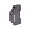 DDR-15L-15; Power supply: DC/DC; 15W; 15VDC; 1A; 18÷75VDC; Mounting: DIN; 68g; MEAN WELL