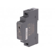 DDR-15L-24; Power supply: DC/DC; 15W; 24VDC; 630mA; 18÷75VDC; Mounting: DIN; MEAN WELL