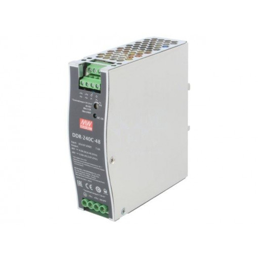 DDR-240C-48; Power supply: DC/DC; 240W; 48VDC; 5A; 33.6÷67.2VDC; Mounting: DIN; MEAN WELL