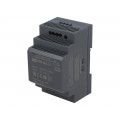 DDR-60L-12; Power supply: DC/DC; 60W; 12VDC; 5A; 18÷75VDC; Mounting: DIN; 216g; MEAN WELL