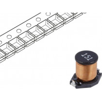 DE0810-150; Inductor: wire; SMD; 150uH; 2A; 340mΩ; 9.5x13.5x7.5mm; ±20%; FERROCORE