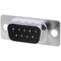 DE09-PT-1; D-Sub; PIN: 9; socket; male; straight; THT; 5A; 20mΩ; ADAM TECH