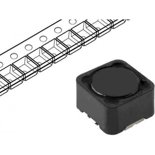 DE1207-100; Inductor: wire; SMD; 100uH; 2.1A; 151mΩ; 12x12x8mm; ±20%; -40÷85°C; FERROCORE