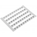 0468660001 DEK 6 FW 1-50; Marker; white; for 6,2mm wide terminals; Width: 6mm; Ht: 5mm; WEIDMÜLLER 0468660001 DEK 6 FW 1-50; Marker; white; for 6,2mm wide terminals; Width: 6mm; Ht: 5mm; WEIDMÜLLER