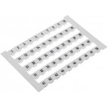 0468660001 DEK 6 FW 1-50; Marker; white; for 6,2mm wide terminals; Width: 6mm; Ht: 5mm; WEIDMÜLLER 0468660001 DEK 6 FW 1-50; Marker; white; for 6,2mm wide terminals; Width: 6mm; Ht: 5mm; WEIDMÜLLER