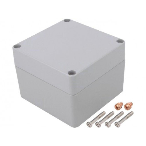 490-121209A-68; Enclosure: multipurpose; X: 120mm; Y: 122mm; Z: 91mm; aluminium; grey; DELTRON ENCLOSURES
