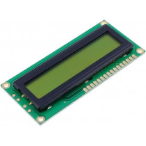 DEM16101SYH; Display: LCD; alphanumeric; STN Positive; 16x1; 80x36x5mm; PIN: 16; DISPLAY ELEKTRONIK DEM16101SYH; Display: LCD; alphanumeric; STN Positive; 16x1; 80x36x5mm; PIN: 16; DISPLAY ELEKTRONIK
