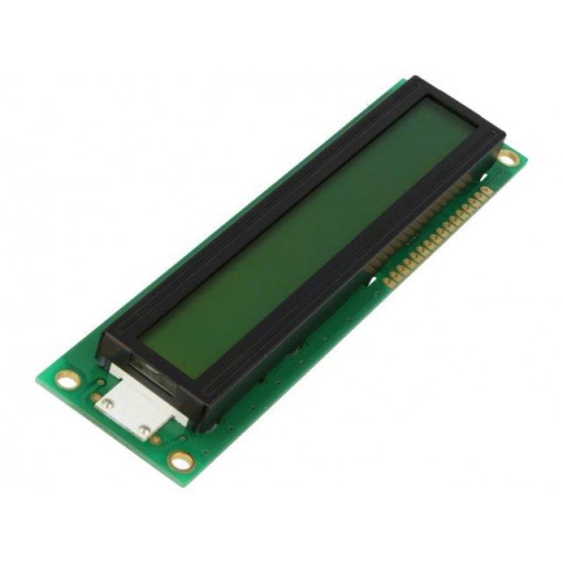 DEM 16103 SYH-LY; Display: LCD; alphanumeric; STN Positive; 16x1; 122x33x14mm; LED; DISPLAY ELEKTRONIK DEM 16103 SYH-LY; Display: LCD; alphanumeric; STN Positive; 16x1; 122x33x14mm; LED; DISPLAY ELEKTRONIK