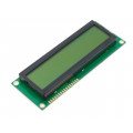 DEM 16215 SYH-LY; Display: LCD; alphanumeric; STN Positive; 16x2; 122x44x9.5mm; LED; DISPLAY ELEKTRONIK DEM 16215 SYH-LY; Display: LCD; alphanumeric; STN Positive; 16x2; 122x44x9.5mm; LED; DISPLAY ELEKTRONIK