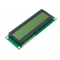 DEM 16215 SYH-LY; Display: LCD; alphanumeric; STN Positive; 16x2; 122x44x9.5mm; LED; DISPLAY ELEKTRONIK DEM 16215 SYH-LY; Display: LCD; alphanumeric; STN Positive; 16x2; 122x44x9.5mm; LED; DISPLAY ELEKTRONIK
