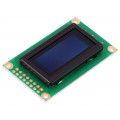 DEP 08201-W; Display: OLED; alphanumeric; 8x2; Window dimensions: 38x16mm; DISPLAY ELEKTRONIK DEP 08201-W; Display: OLED; alphanumeric; 8x2; Window dimensions: 38x16mm; DISPLAY ELEKTRONIK