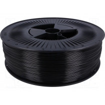 ABS+ 1,75 BLACK 2; Filament: ABS+; 1.75mm; black; Printing temp: 230÷240°C; 2kg; DEVIL DESIGN