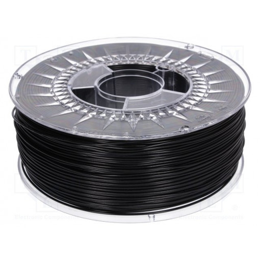 ABS+1.75-BLACK; Filament: ABS+; 1.75mm; black; Printing temp: 230÷240°C; 1kg; DEVIL DESIGN ABS+1.75-BLACK; Filament: ABS+; 1.75mm; black; Printing temp: 230÷240°C; 1kg; DEVIL DESIGN