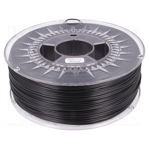 ASA 1,75 BLACK; Filament: ASA; 1.75mm; black; Printing temp: 230÷240°C; 1kg; DEVIL DESIGN ASA 1,75 BLACK; Filament: ASA; 1.75mm; black; Printing temp: 230÷240°C; 1kg; DEVIL DESIGN