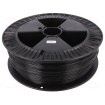 PETG 1,75 BLACK 2; Filament: PET-G; 1.75mm; black; 220÷250°C; 2kg; ±0,05mm; DEVIL DESIGN