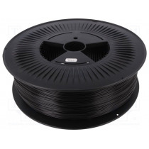 PETG 1,75 BLACK 5; Filament: PET-G; 1.75mm; black; 220÷250°C; 5kg; ±0,05mm; DEVIL DESIGN