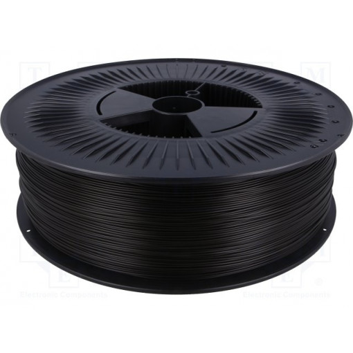 PLA 1,75 BLACK 5; Filament: PLA; 1.75mm; black; 200÷235°C; 5kg; ±0,05mm; DEVIL DESIGN