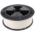 PLA 1,75 WHITE 2; Filament: PLA; 1.75mm; white; 200÷235°C; 2kg; ±0,05mm; DEVIL DESIGN