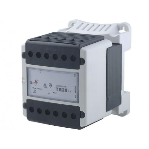 680100026; Transformer: safety; 100VA; 230VAC; 24V; IP20; Mounting: DIN; 1.83kg; DF ELECTRIC 680100026; Transformer: safety; 100VA; 230VAC; 24V; IP20; Mounting: DIN; 1.83kg; DF ELECTRIC