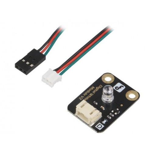 DFR0021-W; Module: LED; Gravity; 3.3÷5VDC; Colour: white; DFROBOT DFR0021-W; Module: LED; Gravity; 3.3÷5VDC; Colour: white; DFROBOT