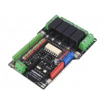 DFR0144; Module: relay; shield; TTL; Application: ARDUINO; 240VAC; 60VDC; DFROBOT DFR0144; Module: relay; shield; TTL; Application: ARDUINO; 240VAC; 60VDC; DFROBOT