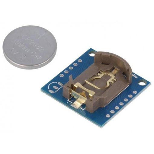 DFR0151; Module: RTC; DS1307; I2C; 5VDC; Kit: module,wire jumpers; 22x27mm; DFROBOT