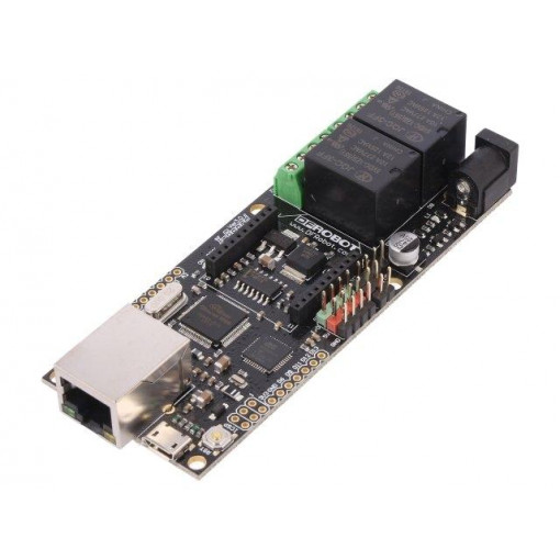 DFR0222; Programmable relay; ETHERNET; 7.2÷12VDC; Channels: 2; DFROBOT DFR0222; Programmable relay; ETHERNET; 7.2÷12VDC; Channels: 2; DFROBOT