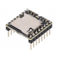 DFR0299; Module: audio; audio files playing module; 3.3÷5VDC; pin strips; DFROBOT