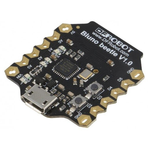 DFR0339; Controller; Arduino; ATMEGA328; 5VDC; PWM: 2; Anal.in: 4; Bluetooth; DFROBOT