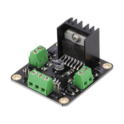 DRI0002; DC-motor driver; PWM,analog; Icont out per chan: 2A; Channels: 2; DFROBOT