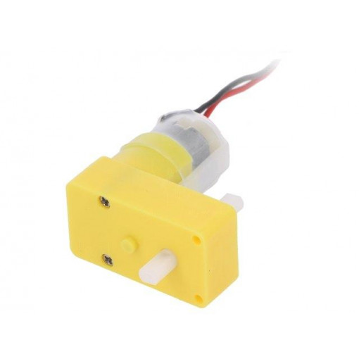 FIT0016; Motor: DC; with gearbox; 6VDC; 2.8A; Shaft: two sides flattened; DFROBOT