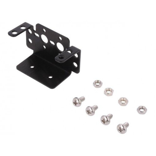 FIT0038; Bracket; Application: standard type servo; black; Mat: aluminium; DFROBOT