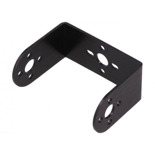 FIT0039; Bracket; Application: standard type servo; black; Mat: aluminium; DFROBOT
