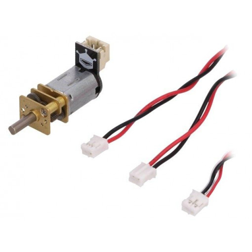 FIT0467; Motor: DC; with gearbox; 1÷6VDC; 100mA; Shaft: D spring; 443rpm; DFROBOT