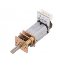 FIT0485; Motor: DC; with encoder,with gearbox; 6VDC; 170mA; Shaft: D spring; DFROBOT