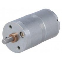 FIT0495-E; Motor: DC; with gearbox; 2÷7.5VDC; 600mA; Shaft: D spring; 73rpm; DFROBOT