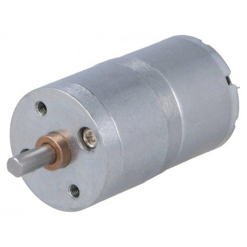 FIT0495-E; Motor: DC; with gearbox; 2÷7.5VDC; 600mA; Shaft: D spring; 73rpm; DFROBOT
