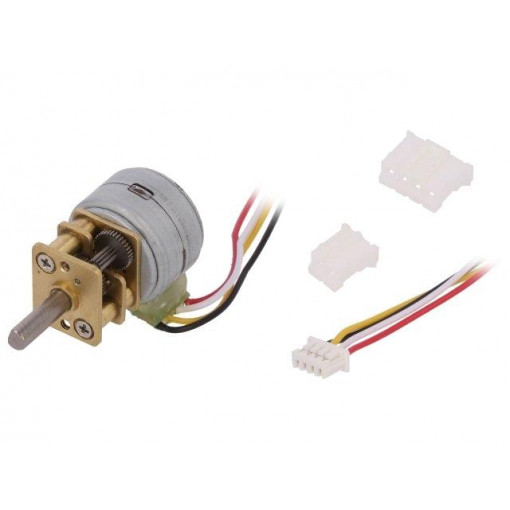 FIT0503; Motor: stepper; 5÷12VDC; Shaft: D spring; max.58.8mNm; DFROBOT