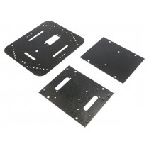 ROB0003; Wheeled chassis; 4WD,Pirate; black,yellow-green; 200x170x105mm; DFROBOT