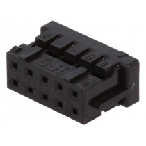 DF11-10DS-2C; Plug; wire-board; female; DF11; 2mm; PIN: 10; w/o contacts; straight; HIROSE